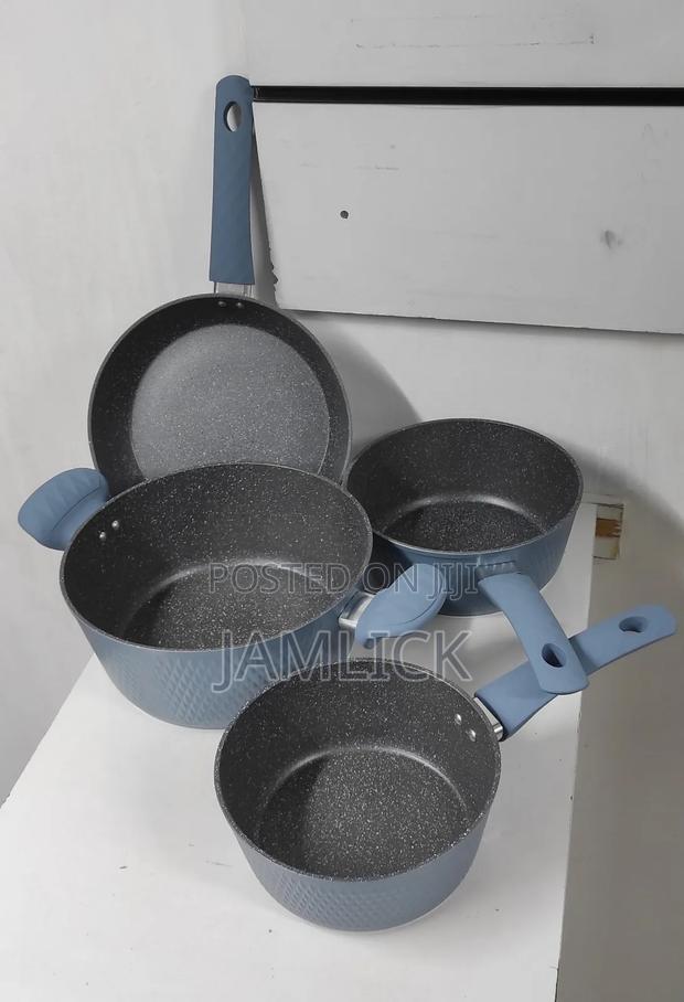 Blue 7pcs Granite Non-stick Cookware Set - Hk - thumbnail 2