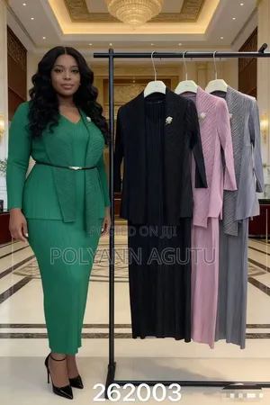 Elegant Miyaki 2pc Dress + Coat