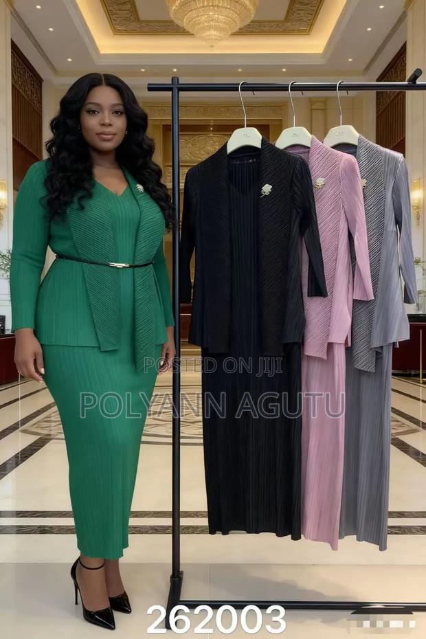 Elegant Miyaki 2pc Dress + Coat