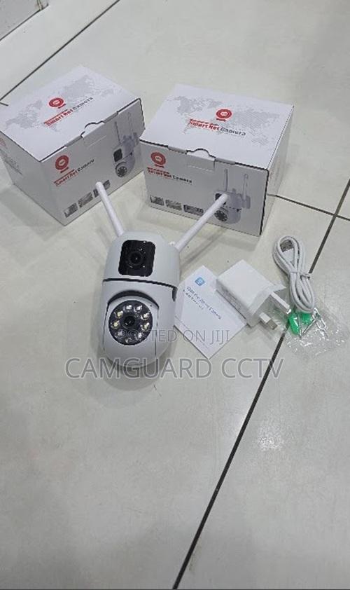 Smart Dual Lens PTZ Security Camera – Wifi, V380 Pro, Type-C Powered