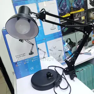 Architect Style Swing Arm Desk Lamp Black Metal E27 Lamp