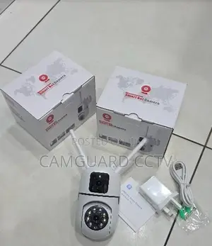 Wireless Outdoor Dual Lens Camera 360° – V380 Pro App, Type-C Supply
