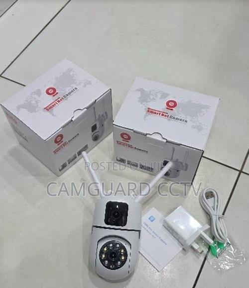 Wireless Outdoor Dual Lens Camera 360° – V380 Pro App, Type-C Supply