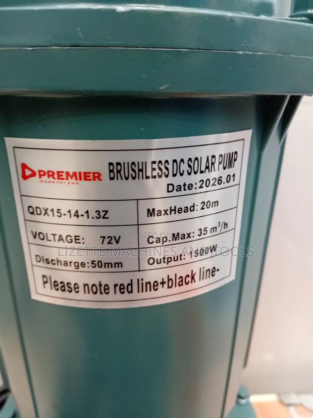 Premier 1500w Brushless Dc Solar Pump 72v - thumbnail 3