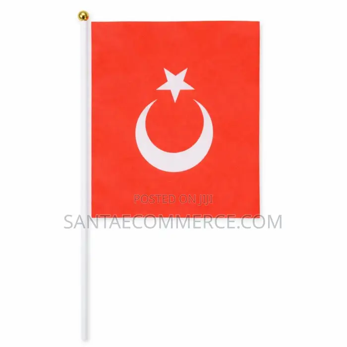 Mini Handheld Turkey Flag With Plastic