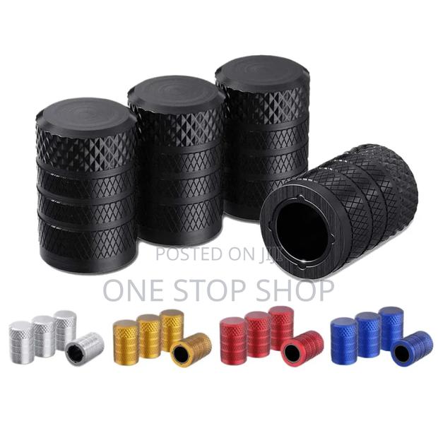 Aluminum 4pc Tire Valve Stem Caps Protect Dirt, Moisture,Debris