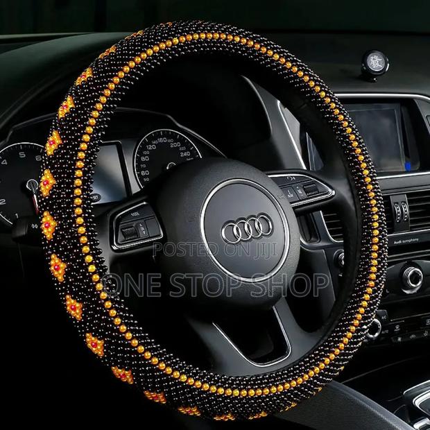 Breathable Grip Handmade Custom Beaded 38cm Steer Cover