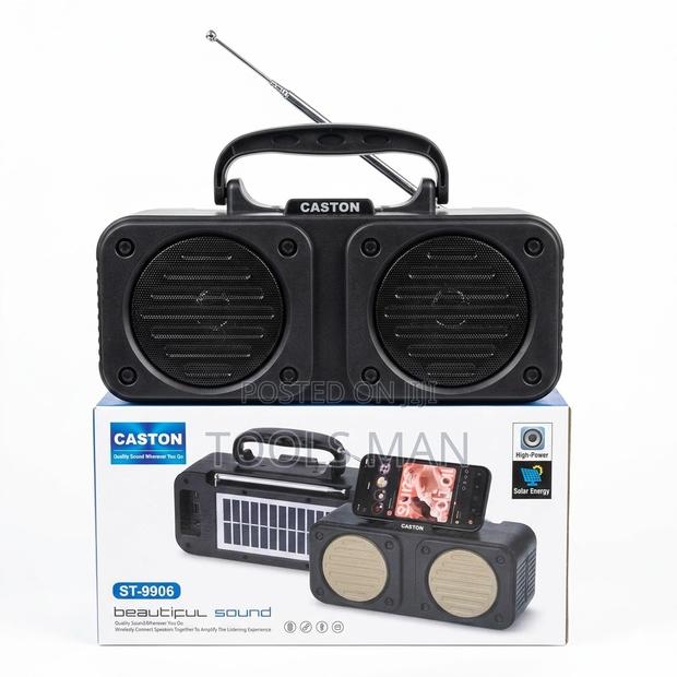 Caston St-9906 Solar Bluetooth Bass Speaker: Fm Radio, Usb,Mem Card