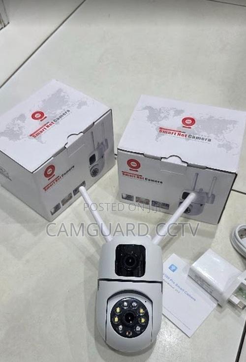 Dual Lens Surveillance Camera 1080p – V380 Pro, Type-C Cable Included