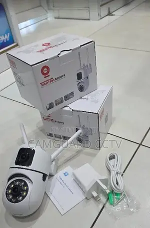PTZ Dual Lens Wifi Camera – Two-Way Audio, V380 Pro, Type-C Power