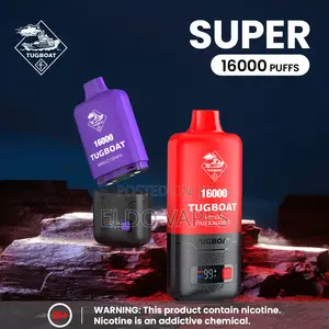 Tugboat Super 16000 Puffs Vape - Full Kit and Pods in 16 Flavors