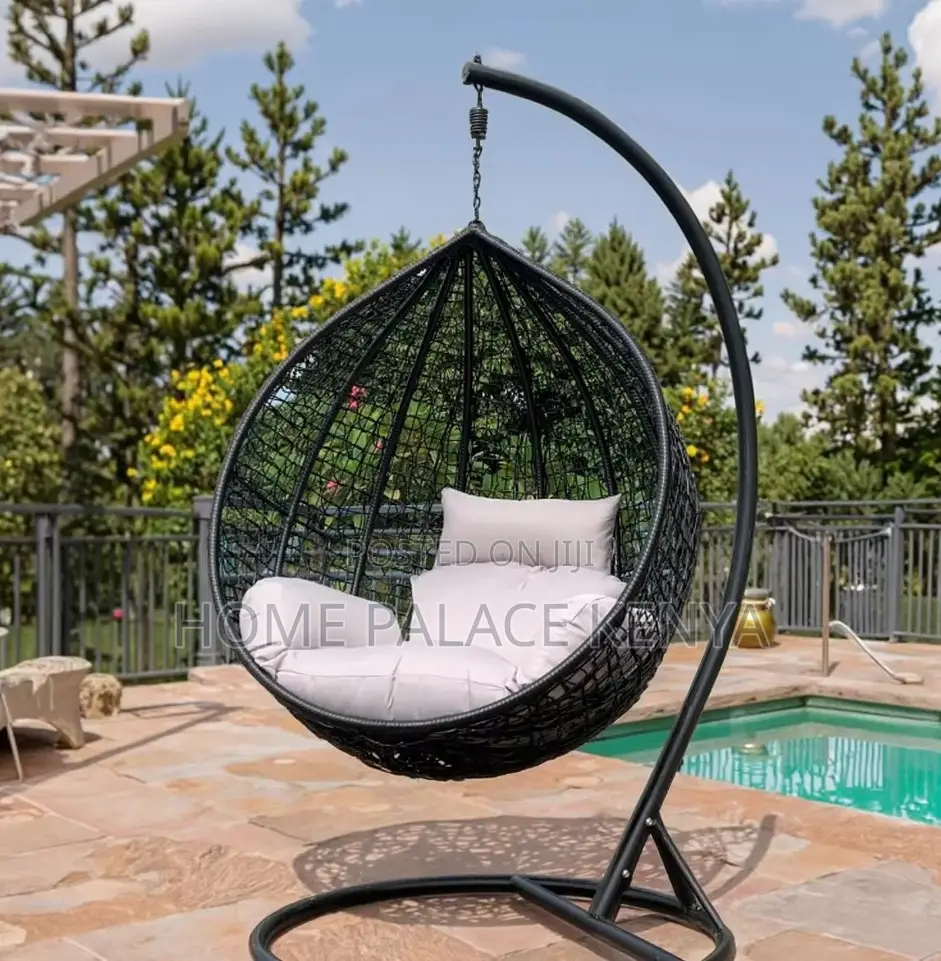 Hammock Chair: Rattan Hanging Basket Swing Chair With Cushion