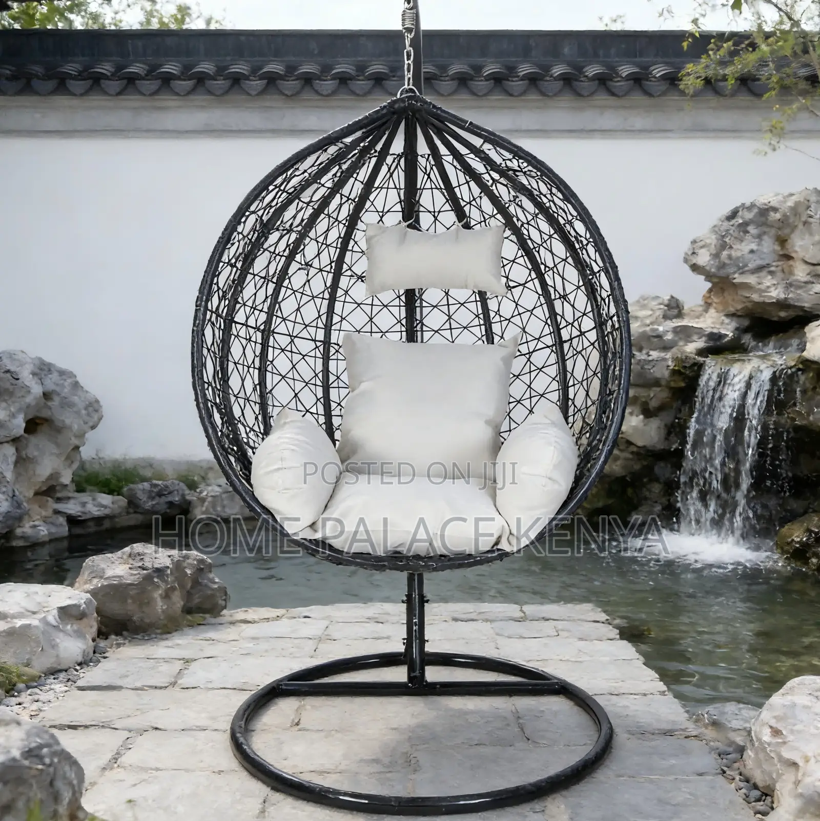 Hammock Chair: Rattan Hanging Basket Swing Chair With Cushion