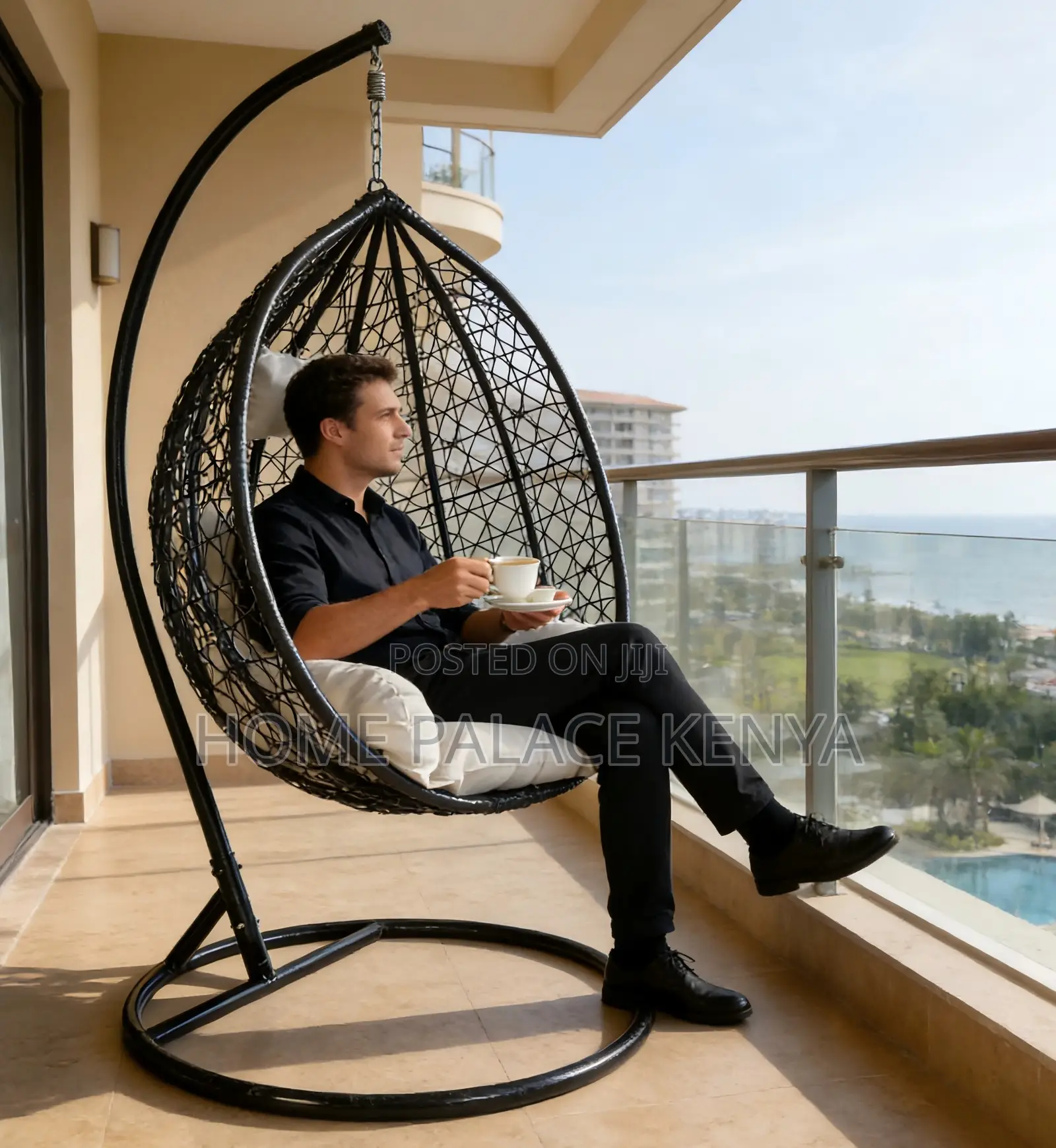 Hammock Chair: Rattan Hanging Basket Swing Chair With Cushion