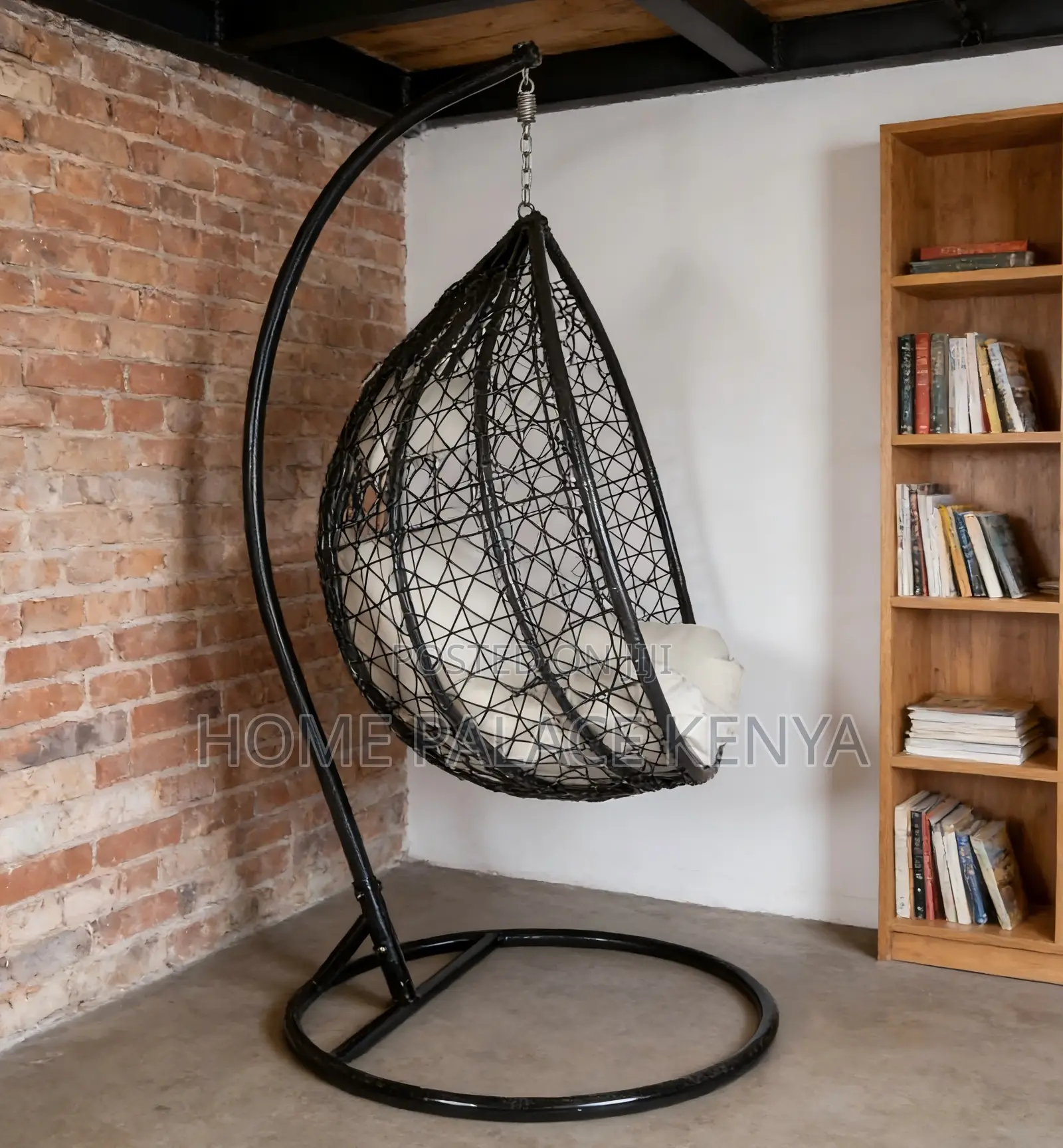 Hammock Chair: Rattan Hanging Basket Swing Chair With Cushion