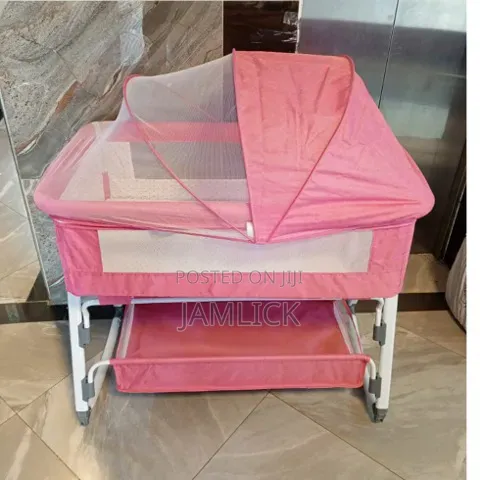 Pink Kids Baby Cot - Sm