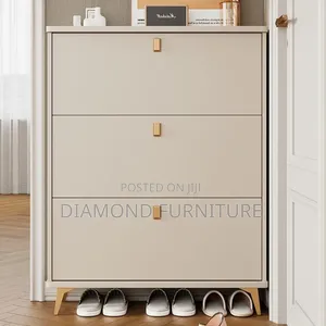 Modern Flip Shoe Cabinet 3 Tier | 8 Shoe Rack Organizer 90cm