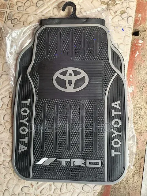 Toyota TRD Branded 5pc Durable Latex Rubber Waterproof Mats