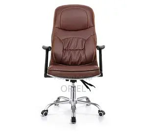 Office Chair : Generic Brown Office Leather Chair