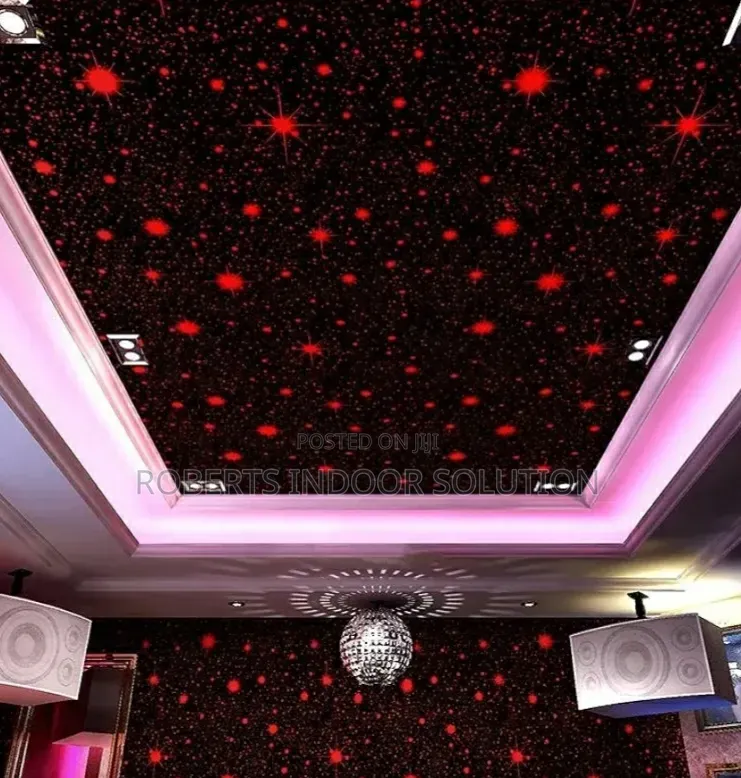 Red Ceiling Wallpaper
