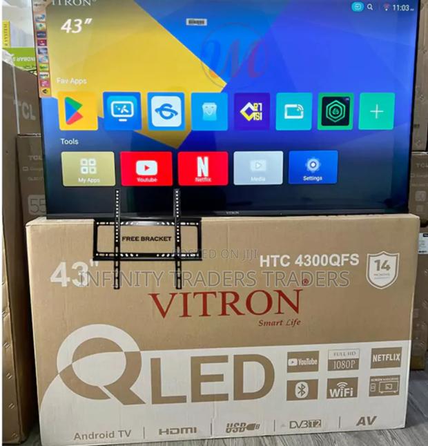 Vitron 43" Qled Smart Android Frameless - thumbnail 2