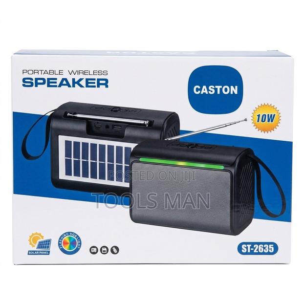 Caston St-2635 Solar Wireless Speaker -Bluetooth, Fm Radio,Usb RGB