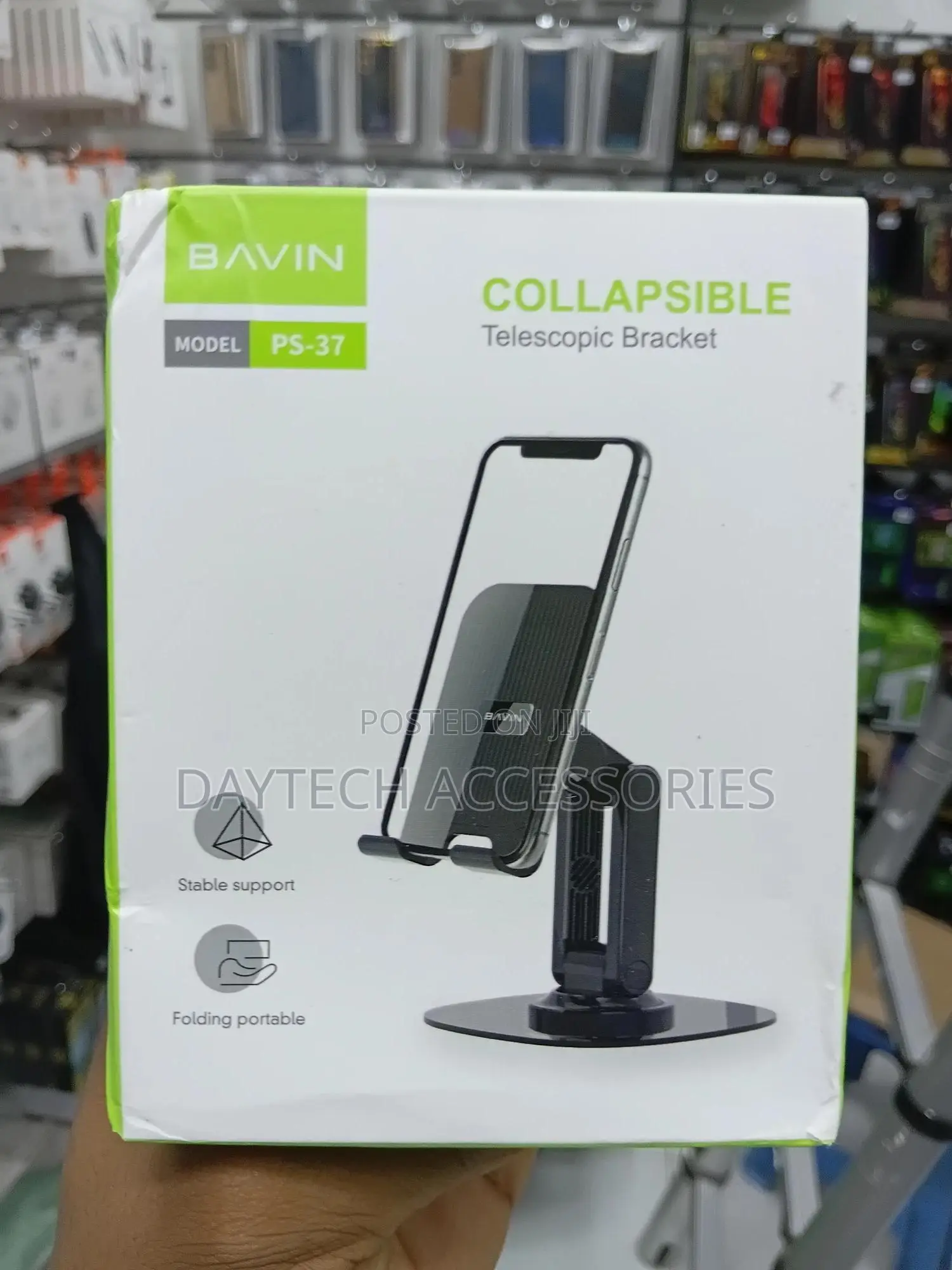 Bavin Ps-37 Collapsible Telescopic Phone Bracket Stand Holder.