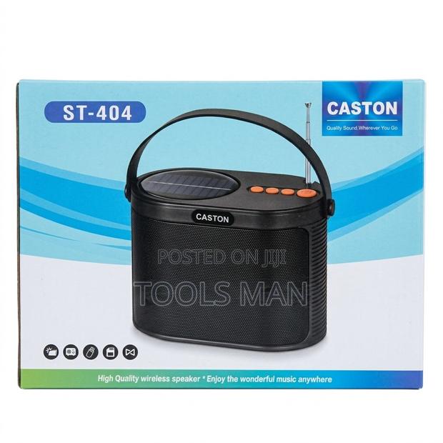 Caston St-404 Solar Wireless Speaker:Bluetooth,Flash,Fm Radio Hd Bass