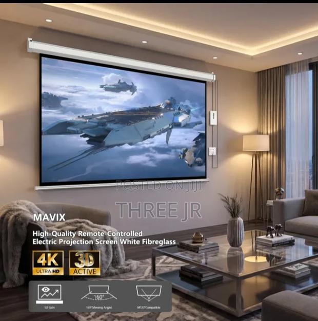 Nice Projector Screen for Sale. Electric Type - thumbnail 2