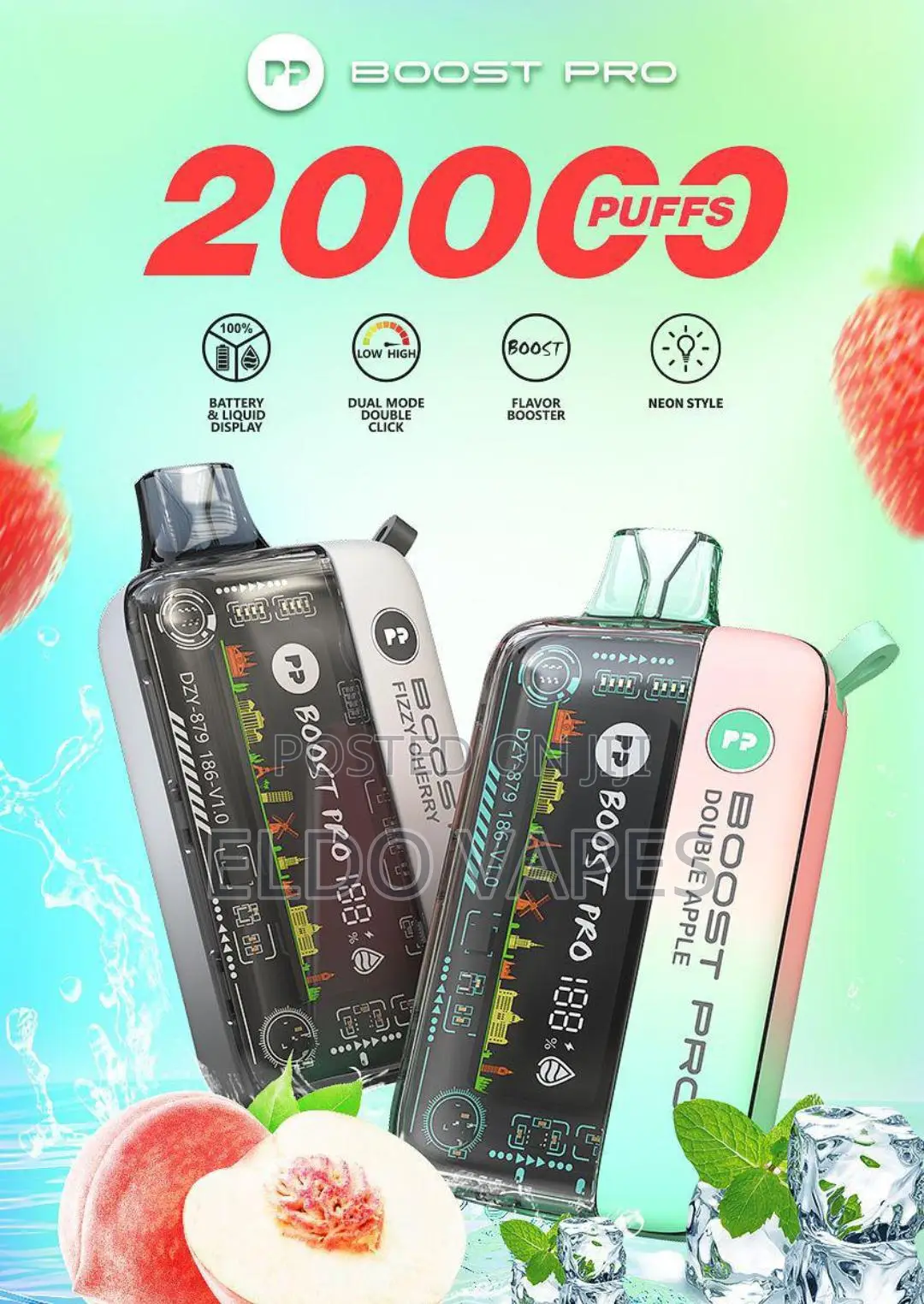 Pyne Pod Boost Pro 20000 Puffs Vape With Variable Voltage