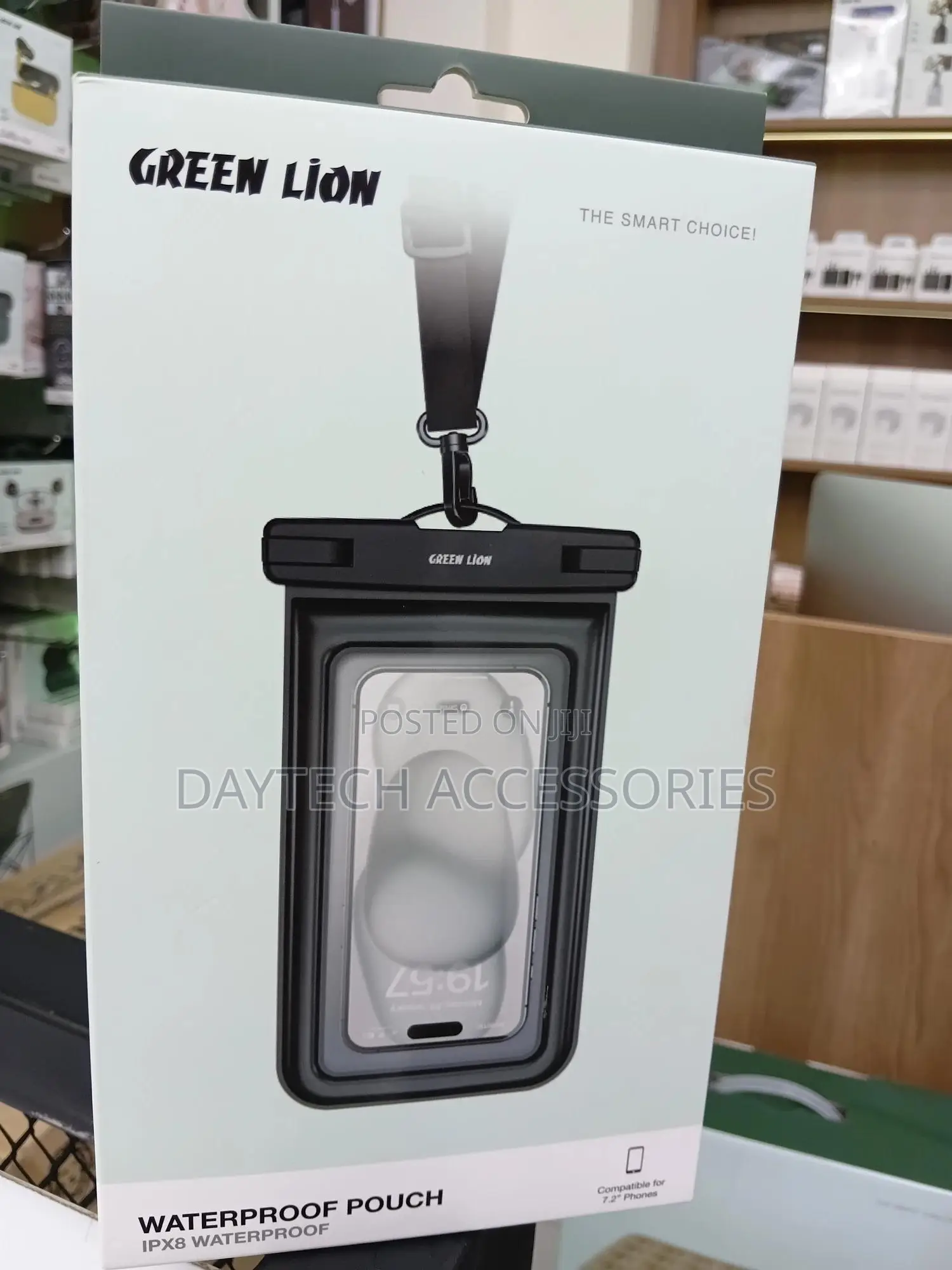 Green Lion Waterproof Phone Pouch Ipx8 Universal Swimming Case