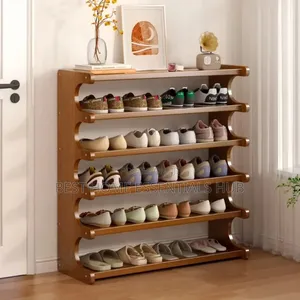 6 Layer Bamboo Shoe Rack Size: 70*25*83cm