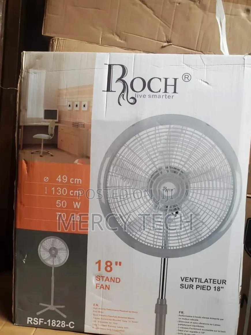 Roch 18" Stand Fan – Model RSF-1828-C