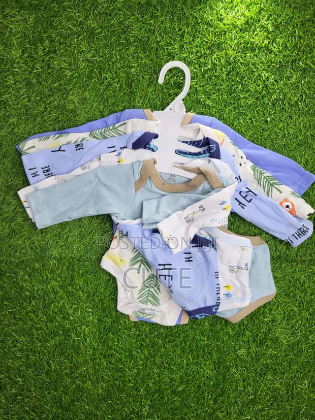 5-Pack Premium Long Sleeve Pure Cotton Baby Onesies