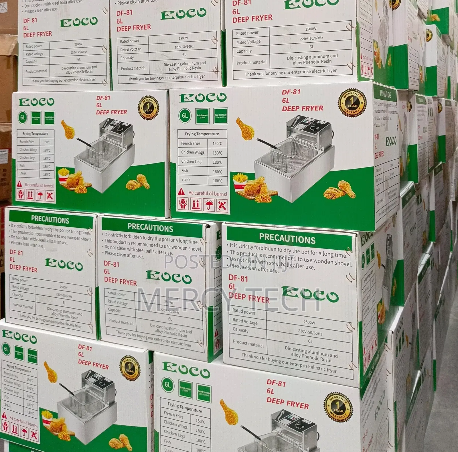 Eoco 6l Deep Fryer – Model Df-81