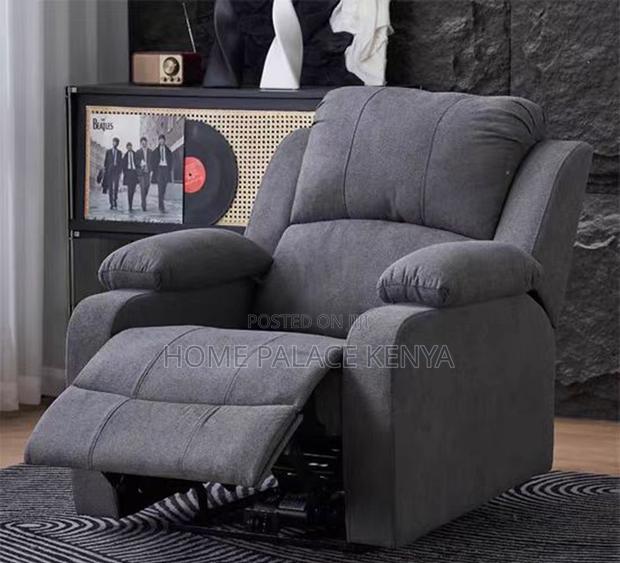 Home Sofa: 6 Seater High End Brown Leather Sectional Recliner Sofa - thumbnail 16