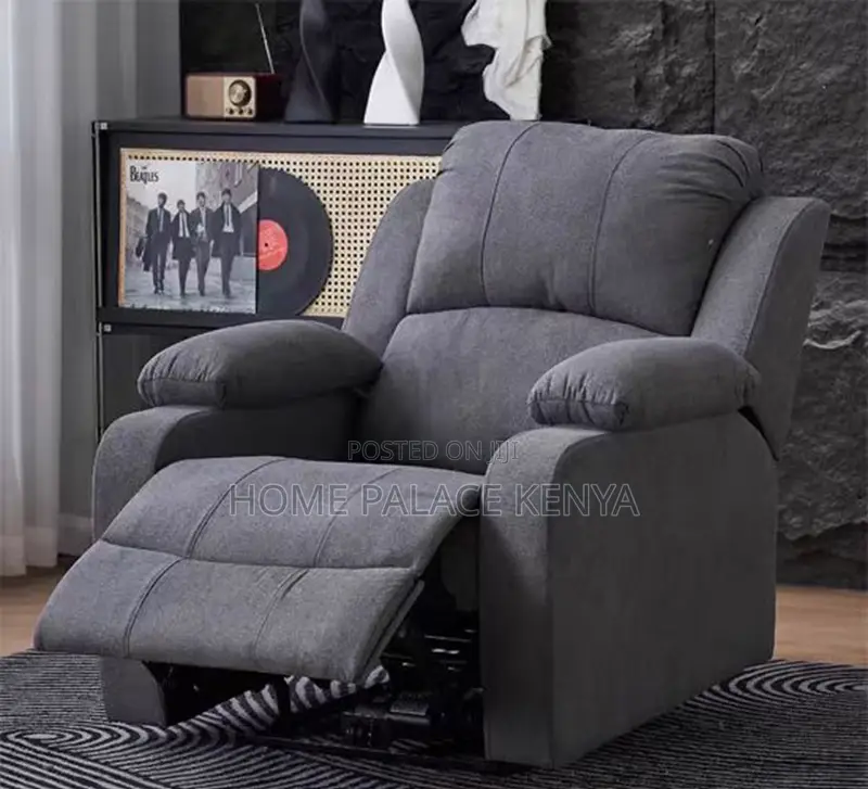 Home Sofa: 6 Seater High End Brown Leather Sectional Recliner Sofa