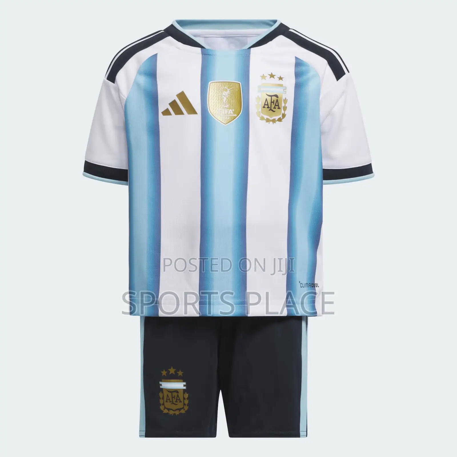 Kids Argentina Home World Cup 26 Jersey