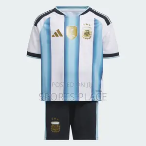 Kids Argentina Home World Cup 26 Jersey