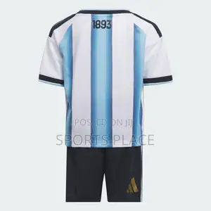 Kids Argentina Home World Cup 26 Jersey