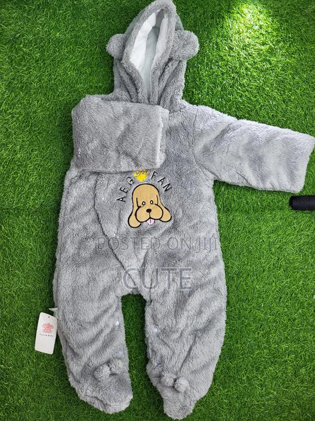 Premium Heavy Fleece Hooded Baby Romper / Sleepsuit