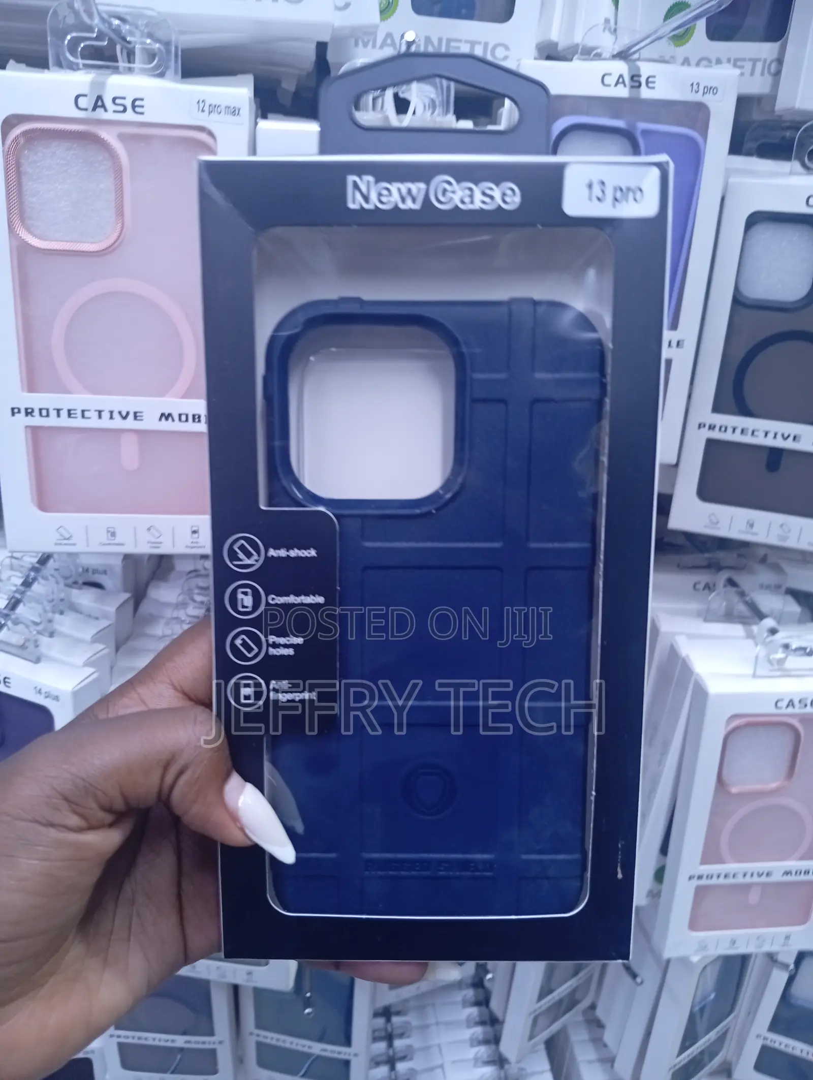 iPhone 13 Pro Navy Blue Protective Phone Case