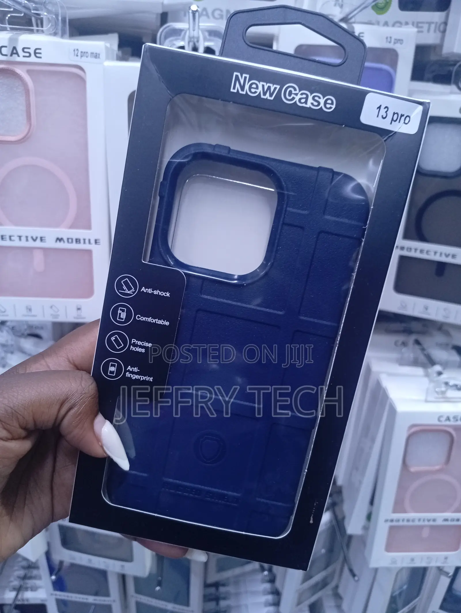 iPhone 13 Pro Navy Blue Protective Phone Case