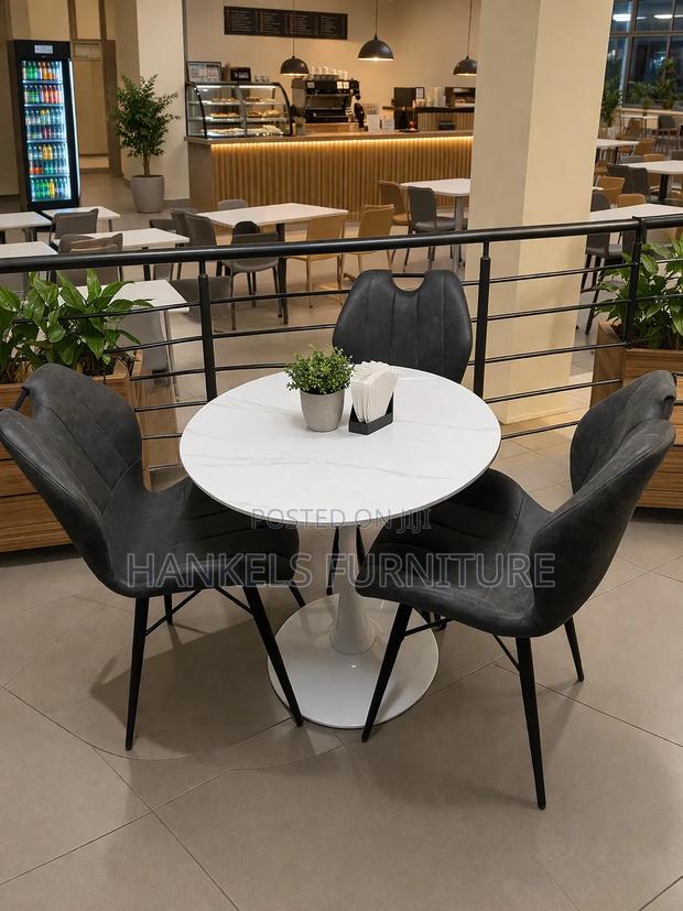 3 Seater Round Dining Set – Hotel Home Dining Solution - main view