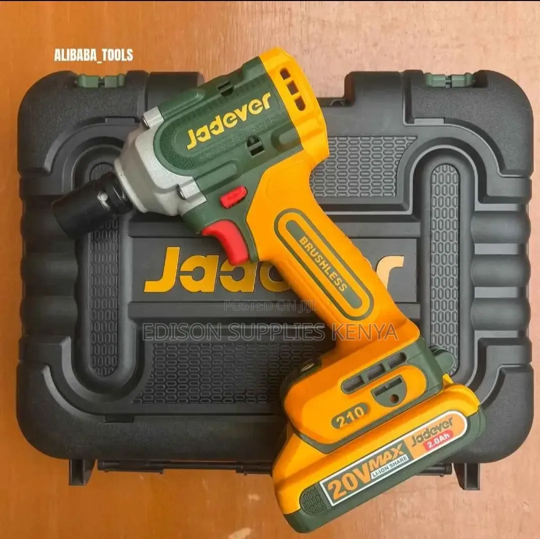 210nm Cordless Impact Wrench and Driver 2-in-1 Jadever 20v 2.0ah Batts