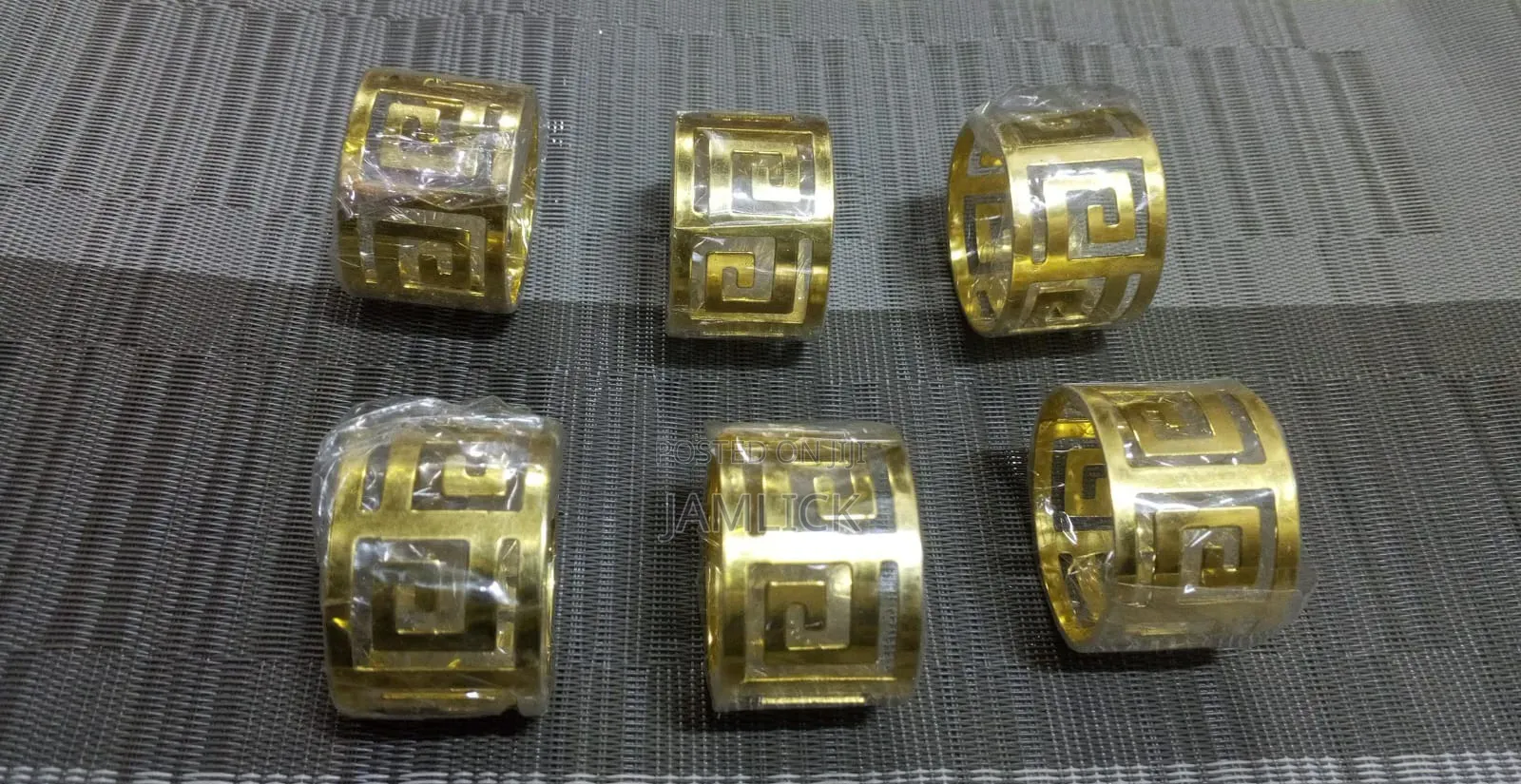 6pcs High Quality Napkin Rings Set - Pm