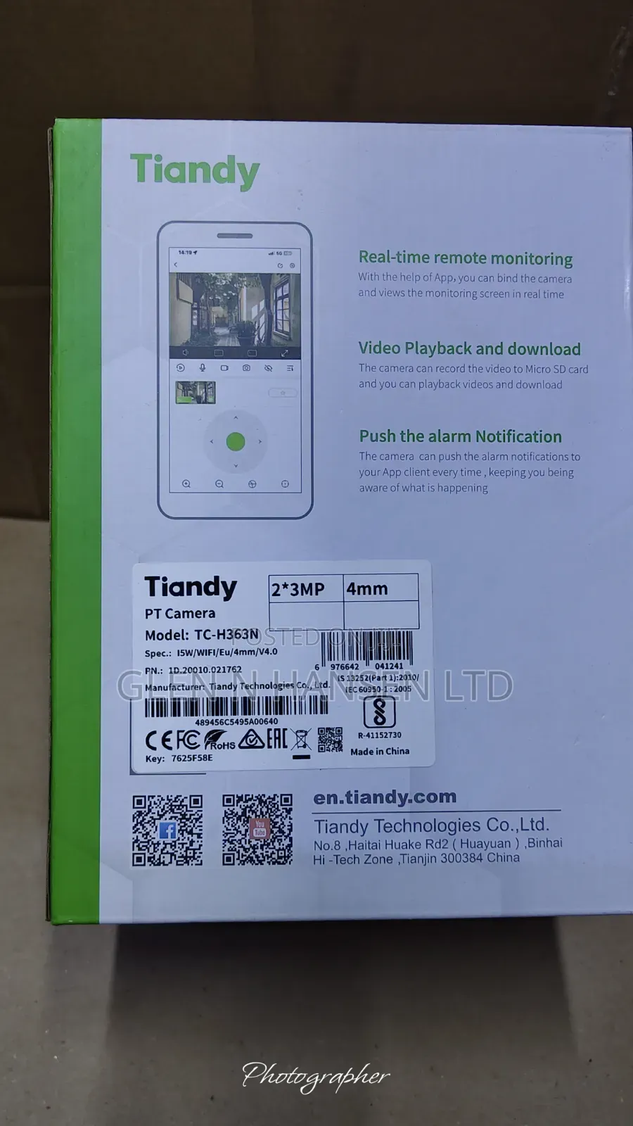 Tiandy 3mp Dual Lense PTZ Outdoor Camera