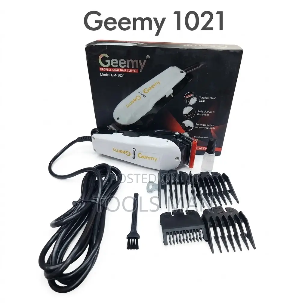 Geemy Gm-1021 Professional Hair Clipper Corded Shaving Machine Kinyozi