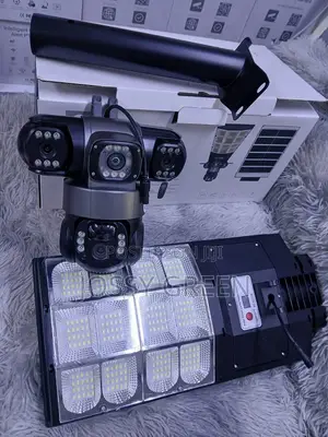 V380 Pro Solar Street Light PTZ Flood Light 4g Camera