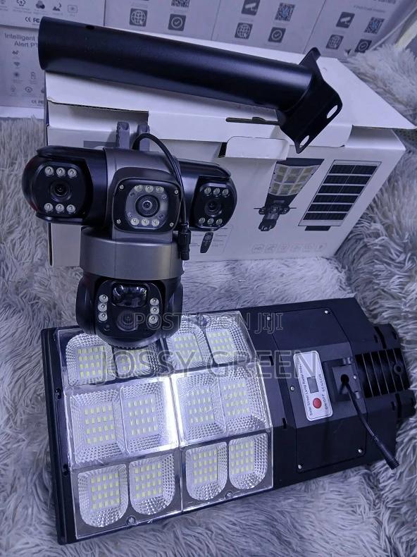 V380 Pro Solar Street Light PTZ Flood Light 4g Camera